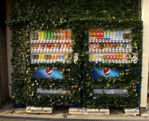 Leafy Pepsi machines
